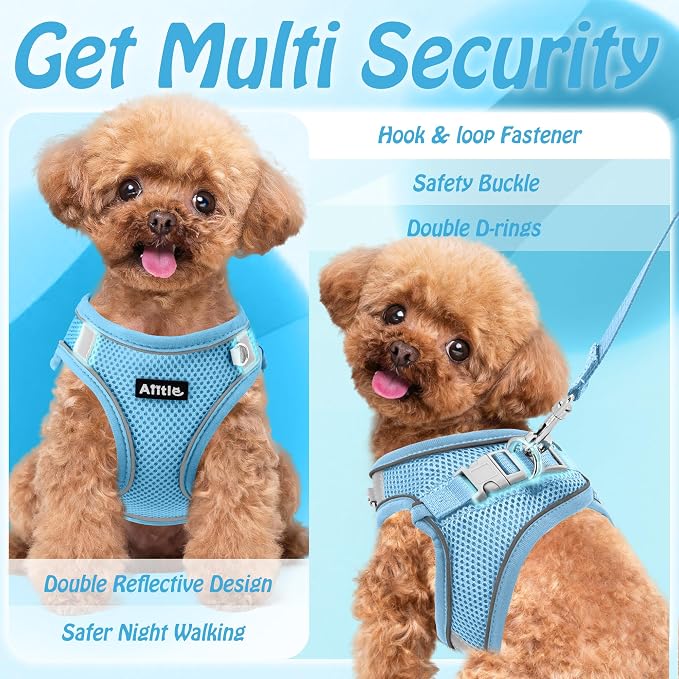 AIITLE No Pull Dog Harness and Leash Set, Step in Adjustable Dog Harness - Image 6