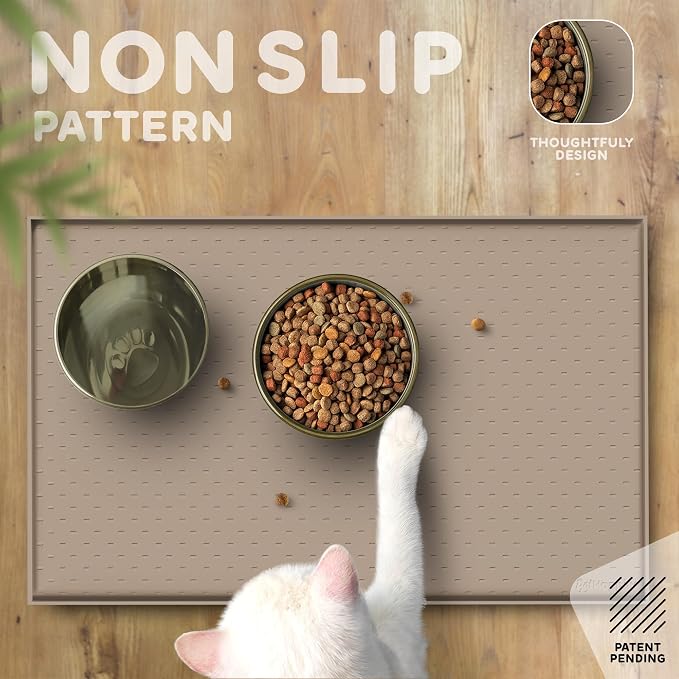 Dog Food Mat - 24x15 Raised Edges Dogs Mat - Image 4