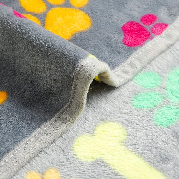 Allisandro Luxurious Dog Blanket, 350 GSM Super Fuzzy Microplush Fleece Pet - Image 3