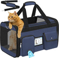 HUANLANG Cat Carrier Airline Approved, Soft-Sided Dog Carriers by HUANLANG