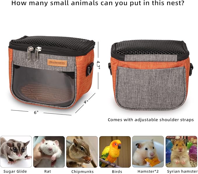 Small Pet Carrier Bag, Breathable & Portable – Small Animal Travel Bag - Image 3