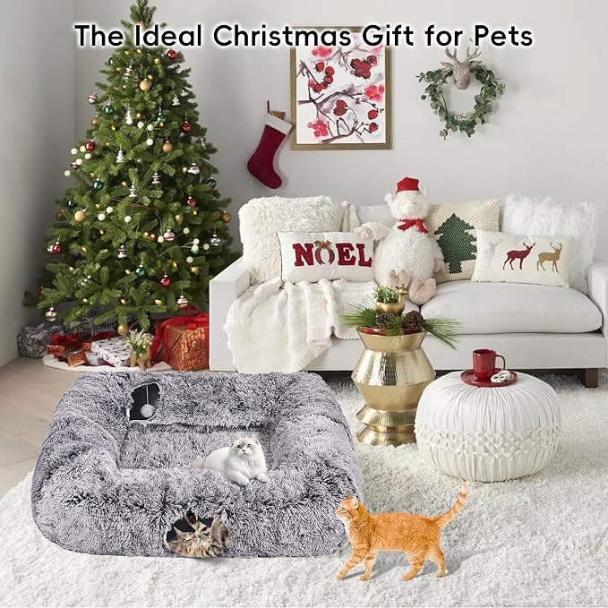 Extra Large Cat Tunnel Bed, 4 Ways Tunnels - Image 8