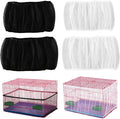 4 PCS Bird Cage Cover, Universal Bird Cage Seed Catcher, Adjustable Elastic by Unknown