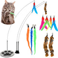 Suction Cup Cat Toys for Indoor Cats Interactive Suction Cup Cat Wand Toy by GADGETSOLOGY