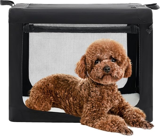 Dog Travel Crate 24 Inch, Portable Soft-Sided Travel Carriers by Relaxinsideexploreoutside