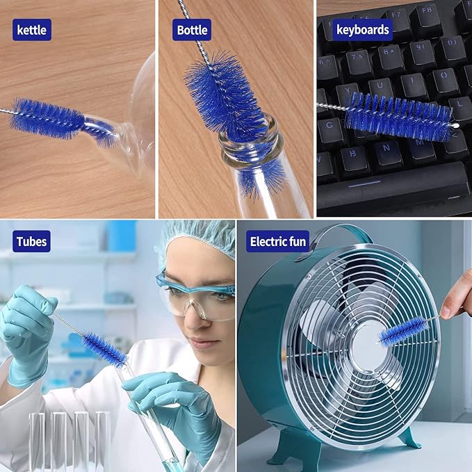 CiaraQ Bottle Cleaning Brushes, 8 Inch Nylon Tube Brush Set, Cleaner - Image 7