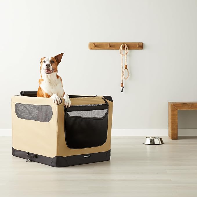 Amazon Basics Portable Folding Soft Dog Crate - Image 7