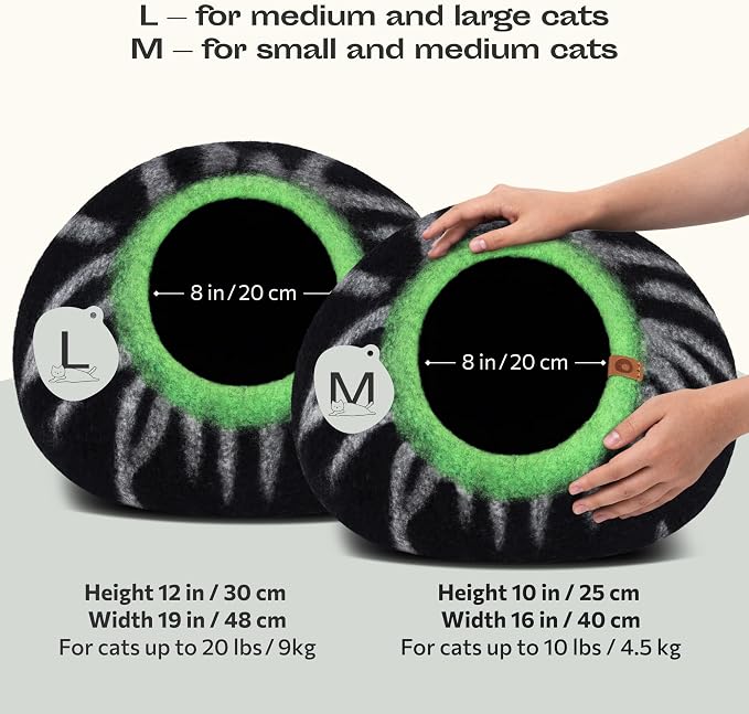MEOWFIA Cat Cave – Premium Felt Cat Bed - Image 2