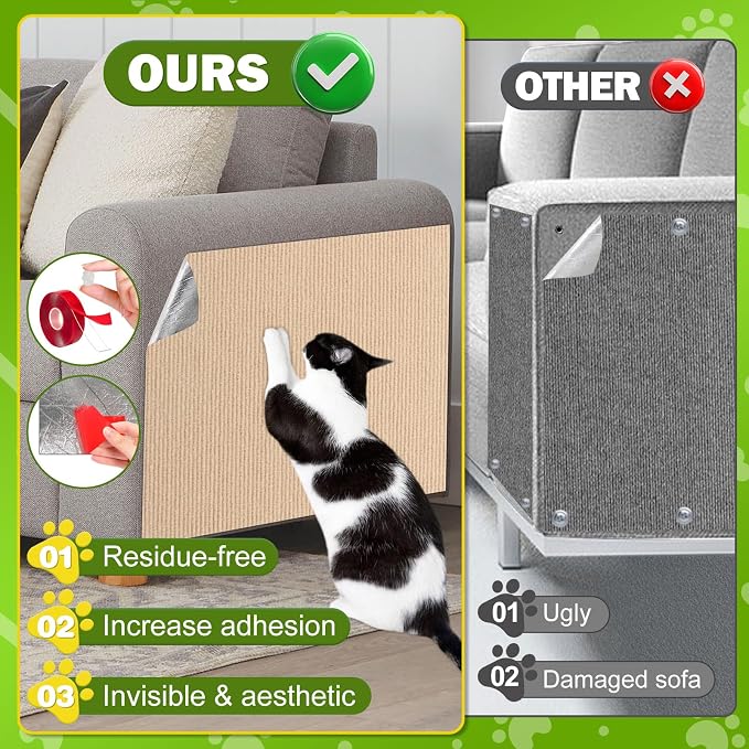 196.8x15.8 Cat Wall Scratcher Mat - Image 6