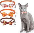 SCENEREAL Fall Thanksgiviing Cat Collar Breakaway Girl Boy, 3 Pack Turkey by SCENEREAL