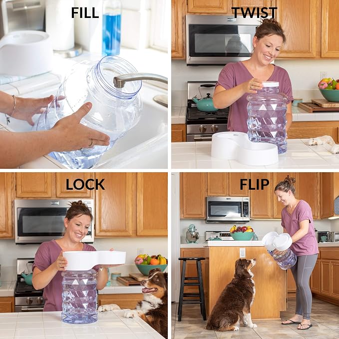 PetFusion H2O Gravity Pet Water Dispenser. Durable 2.5 Gallon Waterer Feeder. - Image 5