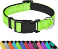 Reflective Dog Collar, Adjustable Soft Neoprene Padded Nylon Pet Collars