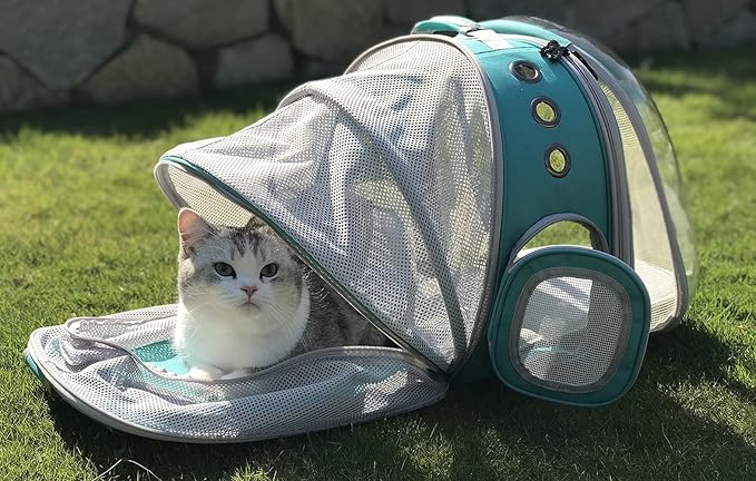 Dual Expandable Cat Backpack Carrier, Fit up to 20 lbs, Expandable Pet Carrier - Image 3