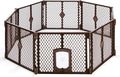 MyPet 8-Panel Petyard Passage: 6.5 ft. Wide 26 in. Tall Brown Freestanding by MyPet