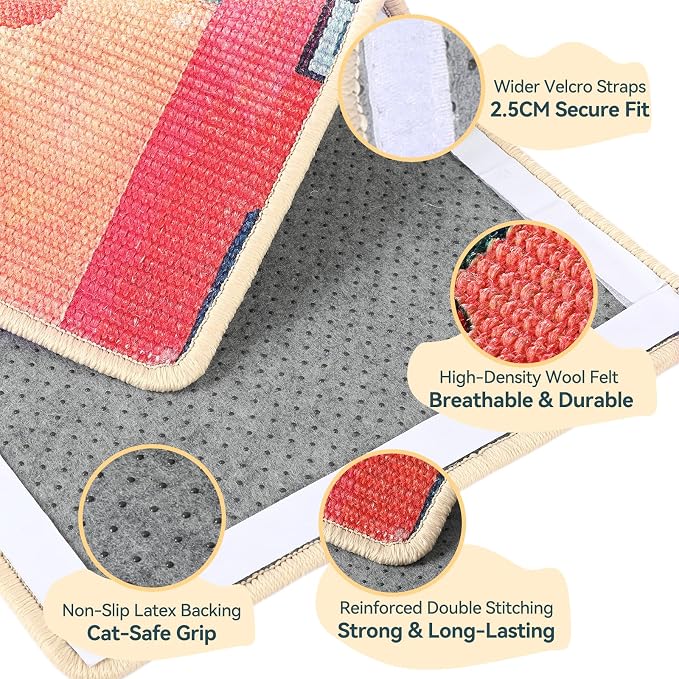 3-in-1 Sisal Cat Scratcher Mat 23.6x15.7 – Durable Scratch Rug Use - Image 4