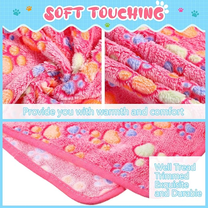 Tatuo 4 Pcs Dog Blanket for Pet Cat Blankets Indoor Puppy Teething Stuff Toys - Image 4