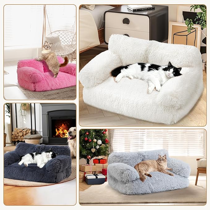Large Cat Beds for Indoor Cats, Dog Couch Bed, Cute Cat Couch Sofas for Less - Image 6