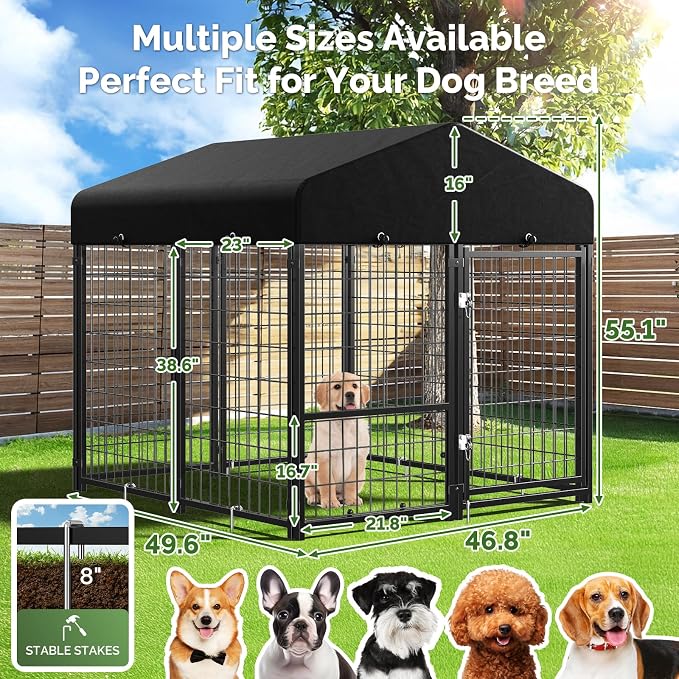 Sino Luban Outdoor Dog Kennel Outside Run - Image 6