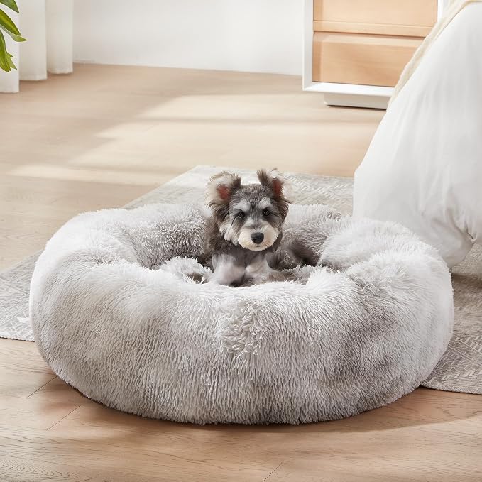 WESTERN HOME WH Calming Dog & Cat Bed, Anti-Anxiety Donut Cuddler Warming Cozy - Image 3