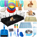 104 Pcs Rabbit Starter Kit with Playpen and Accessories - GlobalHabitat Supply