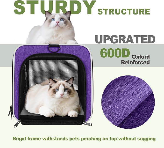 Per Carrier for Cat 18x11x11 Inch FAA Complaint, Kitten Taxi Top Load Soft - Image 4
