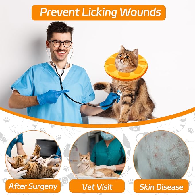 Cat Cone Collar Soft, Adjustable Cat Recovery Collar - Image 6