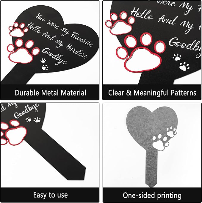 BUoonyer Pet Memorial Graves Markers - Image 3