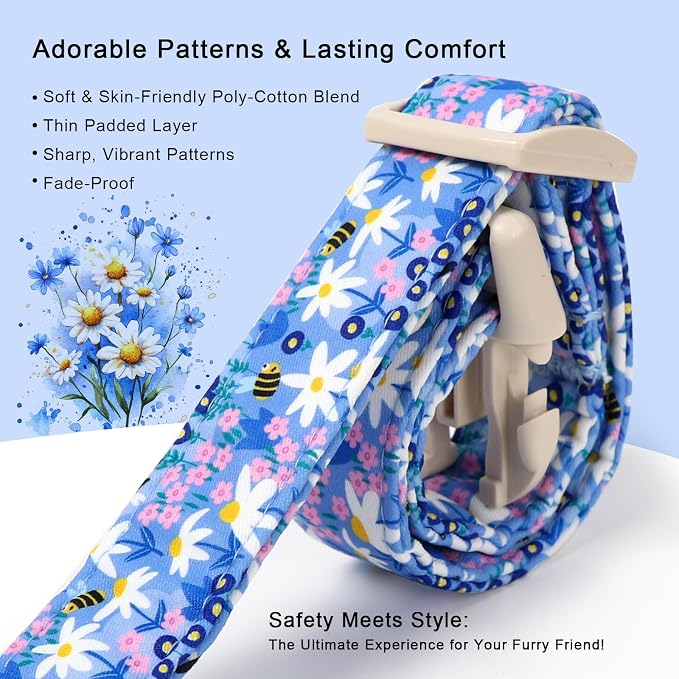Floral Dog Collar for Large Dogs - Image 4