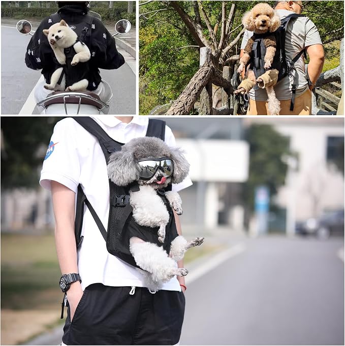 Dog Front Carrier Backpacks for Small Dogs, Legs Out Pet Carrier Sling Backpack - Image 5