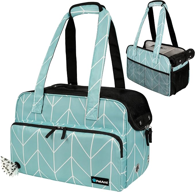 PetAmi Small Dog Purse Carrier, Soft-Sided Pet Carrier Bag by PetAmi