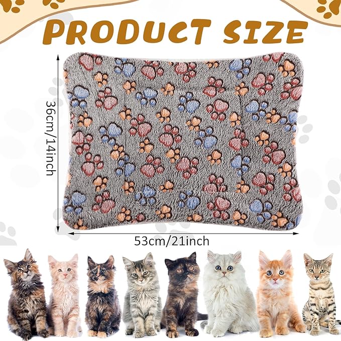 Tuanse 4 Pack Ultra Soft Dog Cat Bed Mat Small Animal Guinea Pig Bed - Image 2