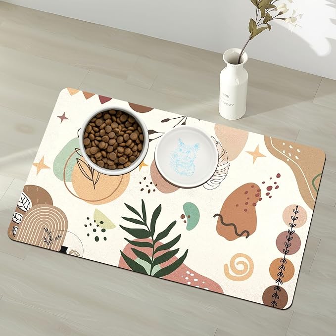 Pet Feeding Mat for Floors Waterproof Dog Mat for Food and Water Absorbent - Image 9