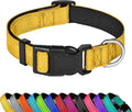 Reflective Dog Collar, Adjustable Soft Neoprene Padded Nylon Pet Collars
