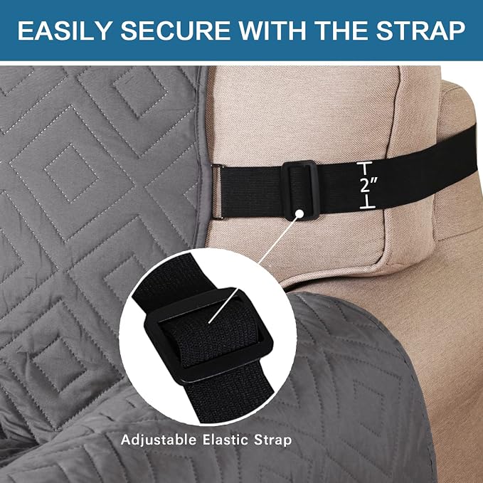H.VERSAILTEX Reversible Chair Cover Furniture Protector Anti-Slip Couch Cover - Image 4