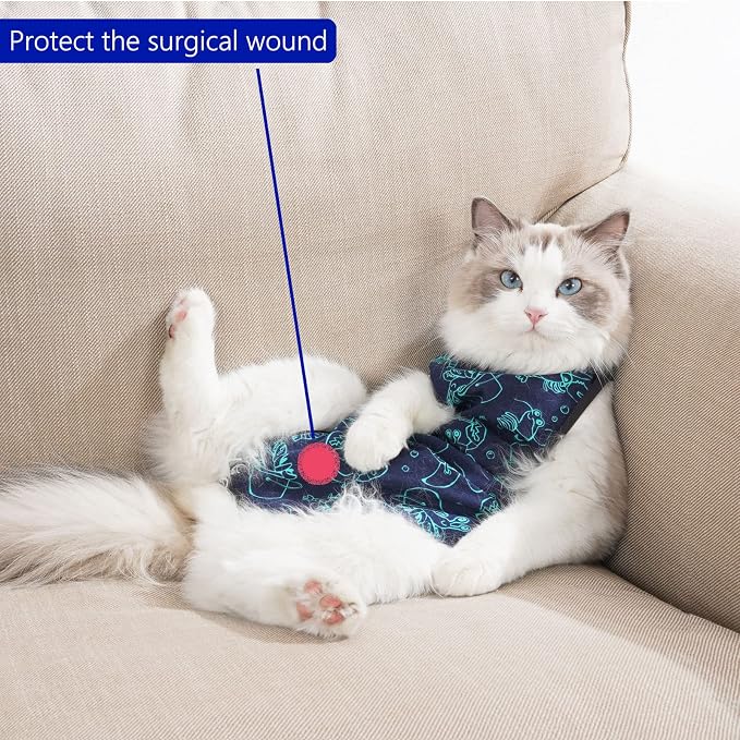 Cat Surgery Recovery Suit Onesie - Image 6