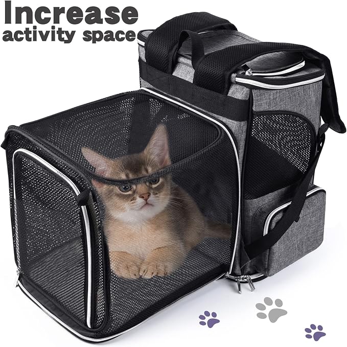 BAGLHER Expandable Pet Carrier Backpack，Pet Backpack - Image 3