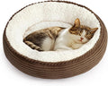 Love's cabin Round Donut Cat and Dog Cushion Bed, 20in Pet Bed by Lovescabin