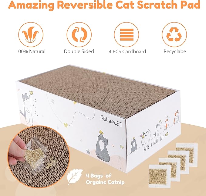 PatiencET 4 Pack Cat Scratch Pad - Image 2