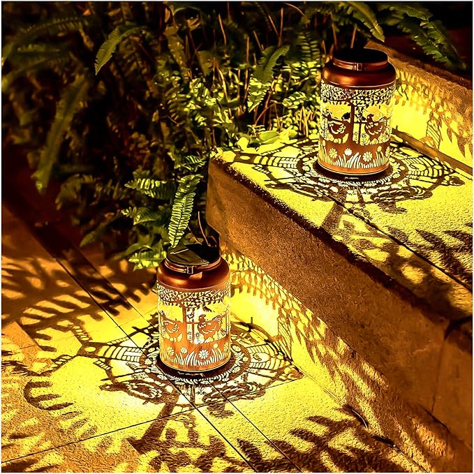 Chicken Solar Lanterns Outdoor Hanging Waterproof Solar Lights Chicken Gifts - Image 4