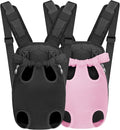 YUDODO 2-Pack Pet Dog Carrier Backpack Adjustable Dog Front Carrier, Legs Out by YUDODO
