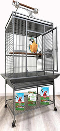 Large Elegant and Durable Wrought Iron Play Ground Perch Stand Top Climbing by Mcage