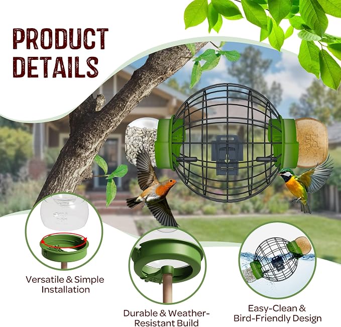 LONA Squirrel Proof Bird Feeding Cage - Image 3