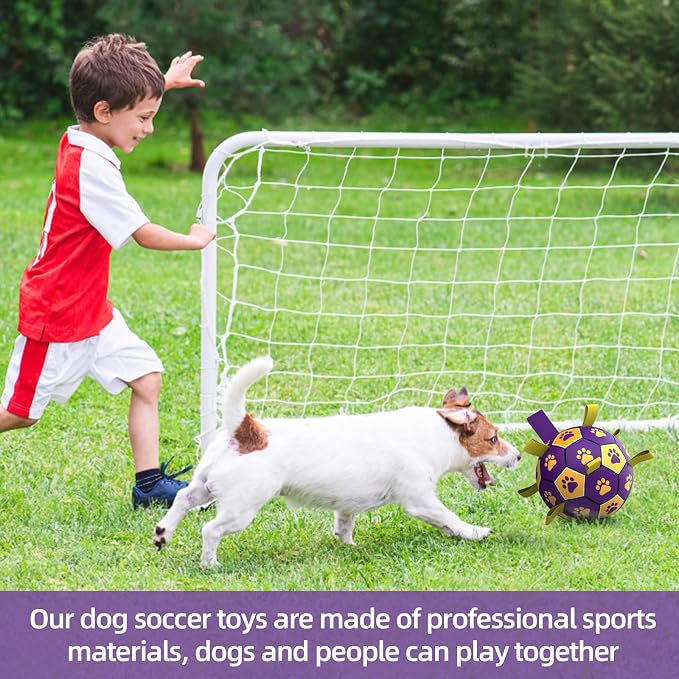 QDAN Dog Ropes Toys, Soccer Ball - Image 7