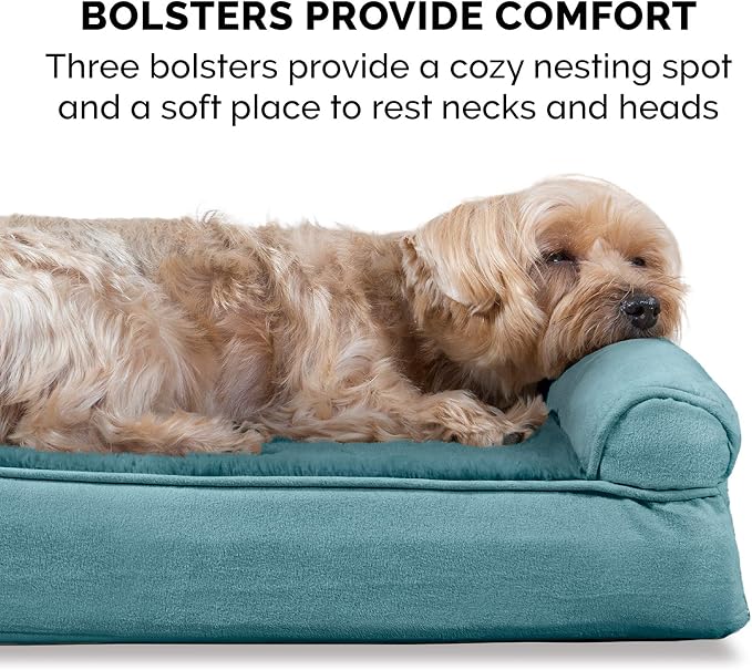 Furhaven Orthopedic Dog Bed for Large Dogs w/ Removable Bolsters & Washable - Image 11