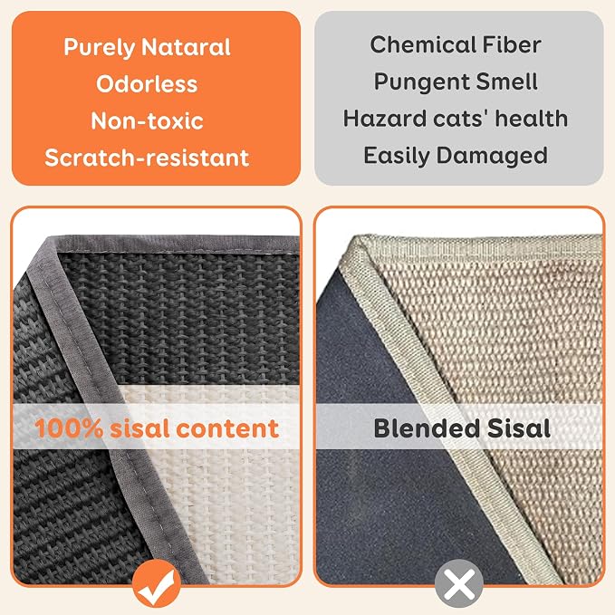 Extra-Larger Sisal Cat Scratcher Bed, Durable Cat Scratching Post - Image 2