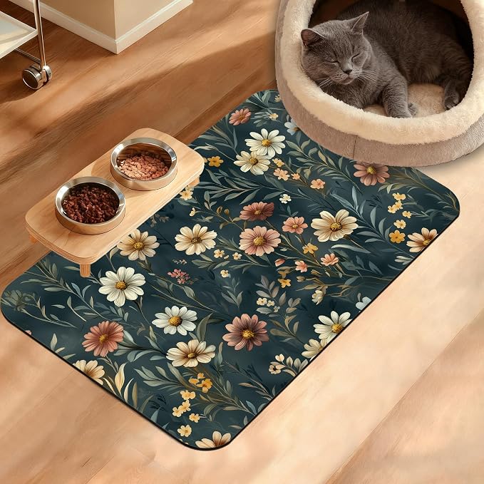 Dog Bowl Mat by Unknown