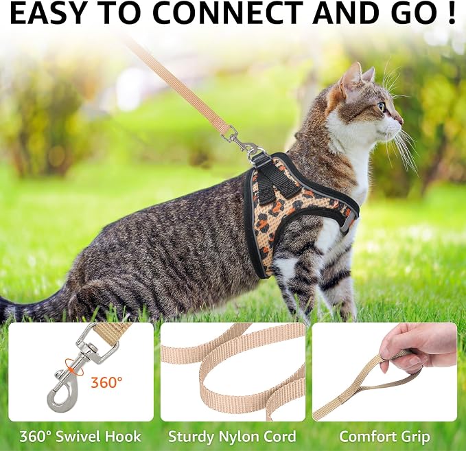 SCENEREAL Cat Harness & Leash Set Escape Proof - Image 6