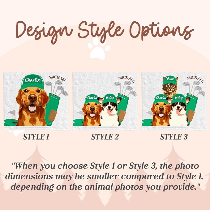 Custom Pet Golf Towel – Personalized Golf Club Towel - Image 3