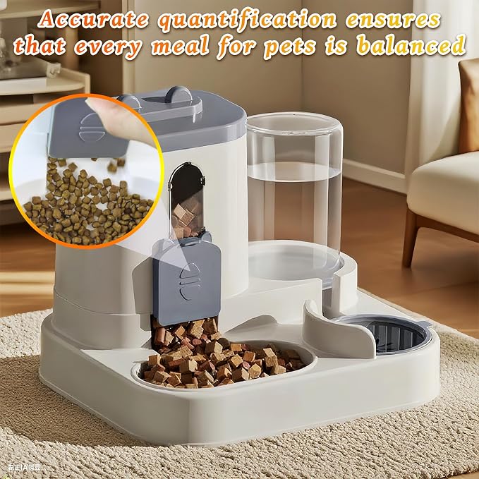 Gravity Cat Feeder and Water Dispenser, 2 in 1 Automatic Cat Feeder, 2 Pack - Image 4