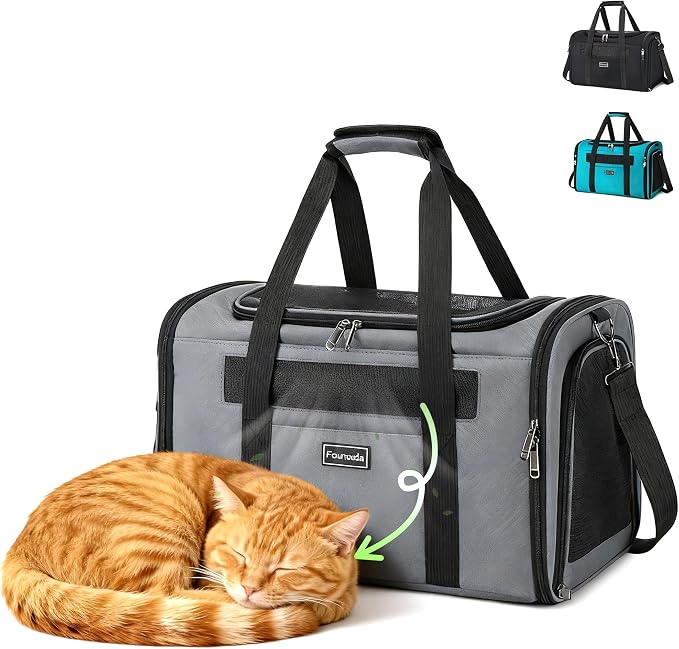 Cat Travel Carrier .Foldable Dog Carrier Bag, Soft Sided cat Carrier up to 20 by Unknown
